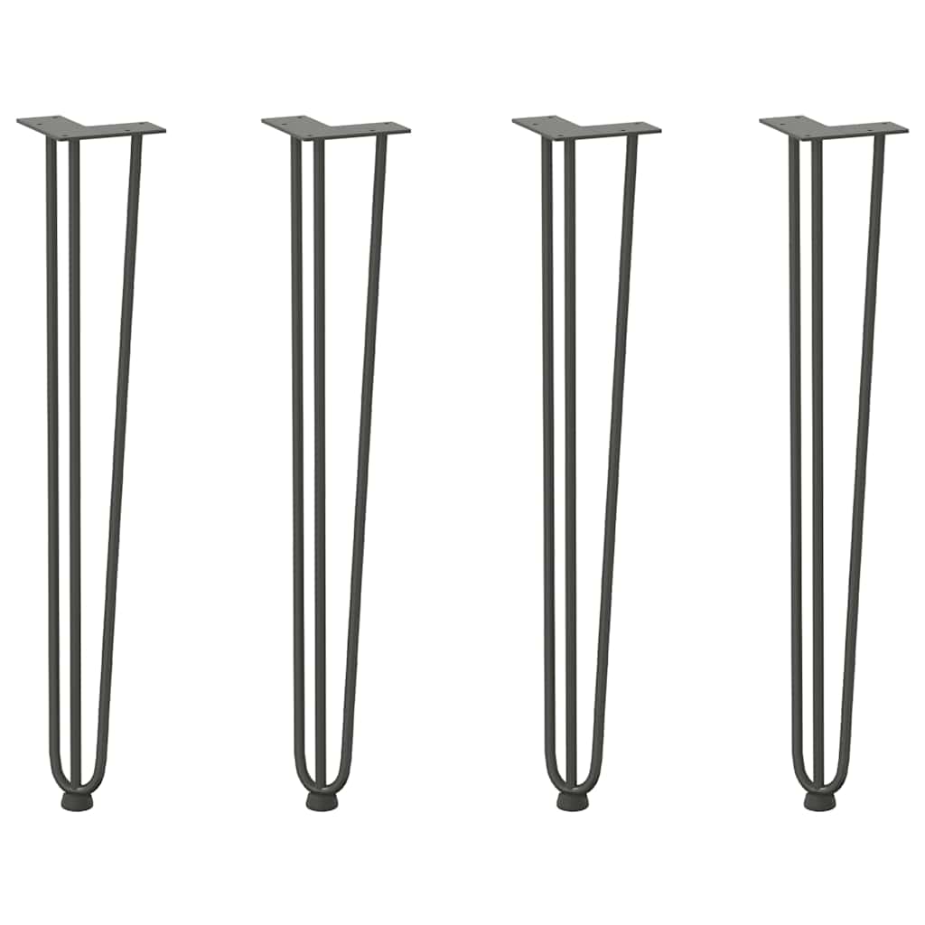 hairpin legs for console tables for Console Table 4 pcs Anthracite 72 cm Solid Steel