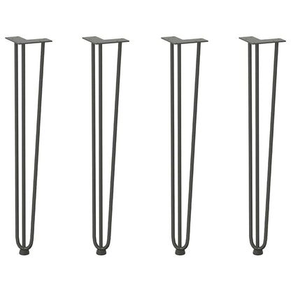 hairpin legs for console tables for Console Table 4 pcs Anthracite 72 cm Solid Steel