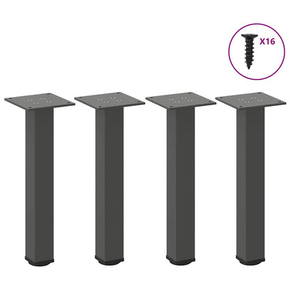 Coffee Table Legs 4 pcs Anthracite 42-44 cm Steel
