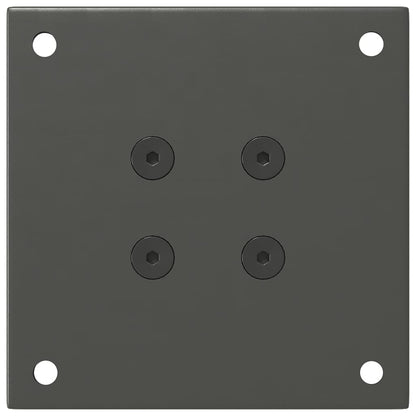 Coffee Table Legs 4 pcs Anthracite 42-44 cm Steel