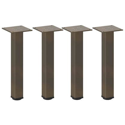 Coffee Table Legs 4 pcs Natural Steel 42-44 cm Steel