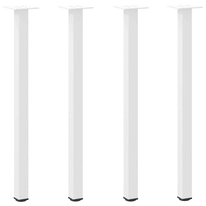 Console Table Legs 4 pcs White 72-74 cm Steel