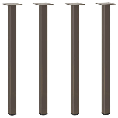 Console Table Legs 4 pcs Natural Steel 72-74 cm Steel