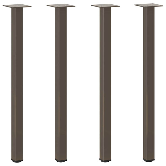 Console Table Legs 4 pcs Natural Steel 72-74 cm Steel