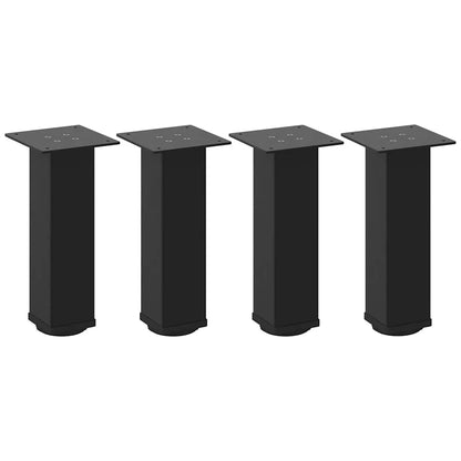 Coffee Table Legs 4 pcs Black 42-44 cm Steel