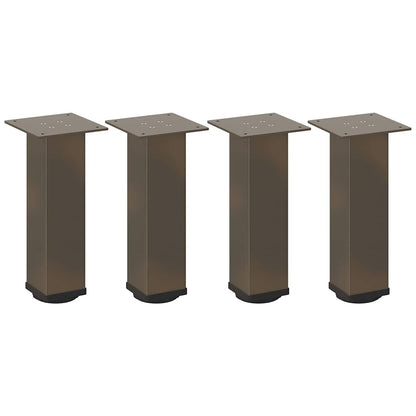 Coffee Table Legs 4 pcs Natural Steel 42-44 cm Steel