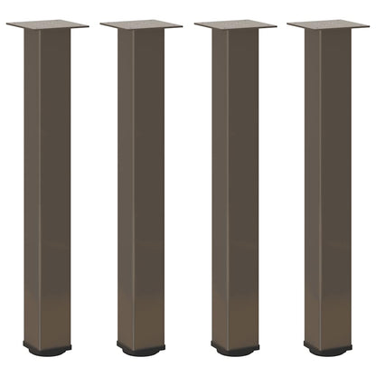 Console Table Legs 4 pcs Natural Steel 72-74 cm Steel