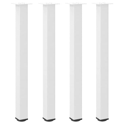 Bar Table Legs 4 pcs White 90-92 cm Steel
