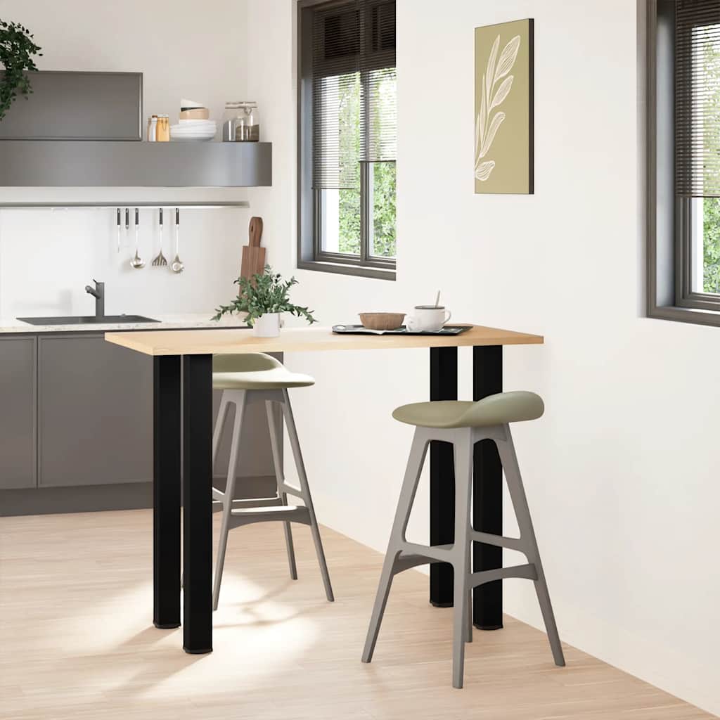 Bar Table Legs 4 pcs Black 100-102 cm Steel