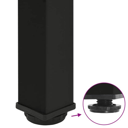 Bar Table Legs 4 pcs Black 100-102 cm Steel