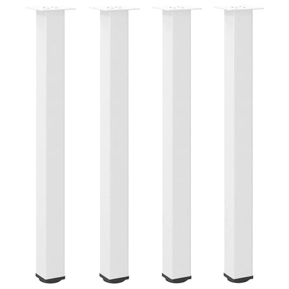 Bar Table Legs 4 pcs White 100-102 cm Steel