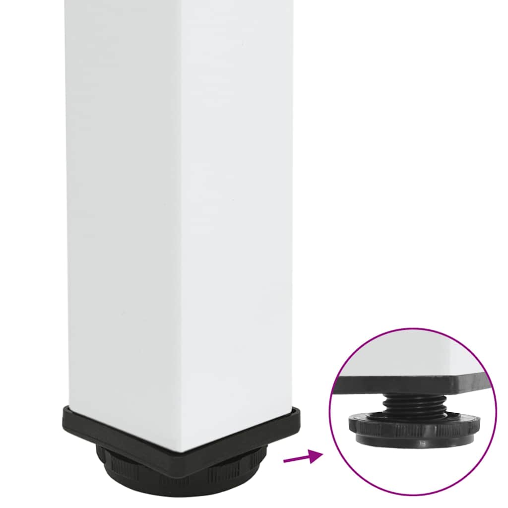 Bar Table Legs 4 pcs White 100-102 cm Steel