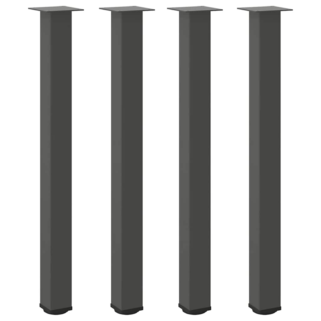 Bar Table Legs 4 pcs Anthracite 100-102 cm Steel