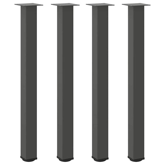 Bar Table Legs 4 pcs Anthracite 100-102 cm Steel
