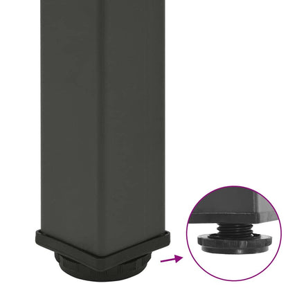 Bar Table Legs 4 pcs Anthracite 100-102 cm Steel