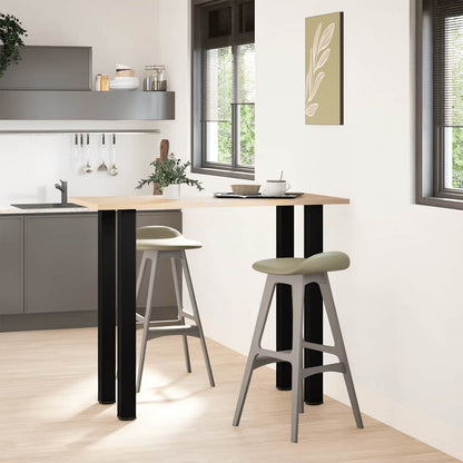 Bar Table Legs 4 pcs Black 110-112 cm Steel