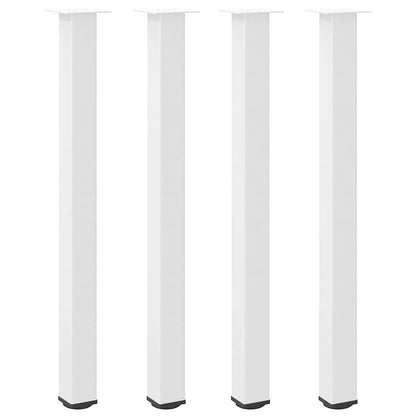 Bar Table Legs 4 pcs White 110-112 cm Steel