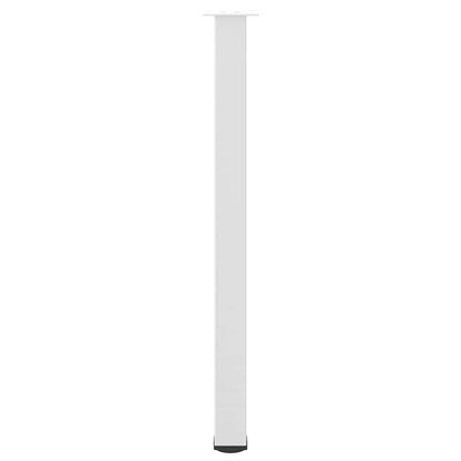 Bar Table Legs 4 pcs White 110-112 cm Steel