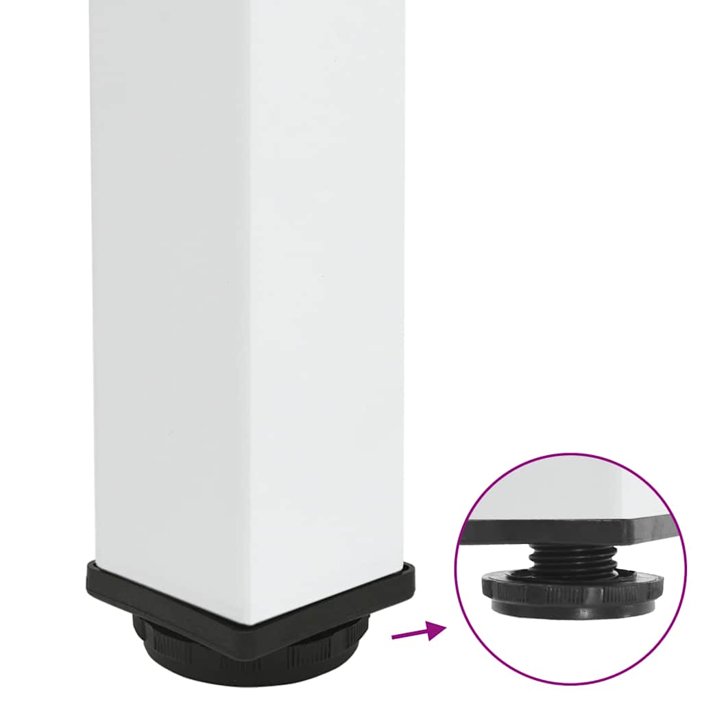 Bar Table Legs 4 pcs White 110-112 cm Steel