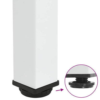Bar Table Legs 4 pcs White 110-112 cm Steel