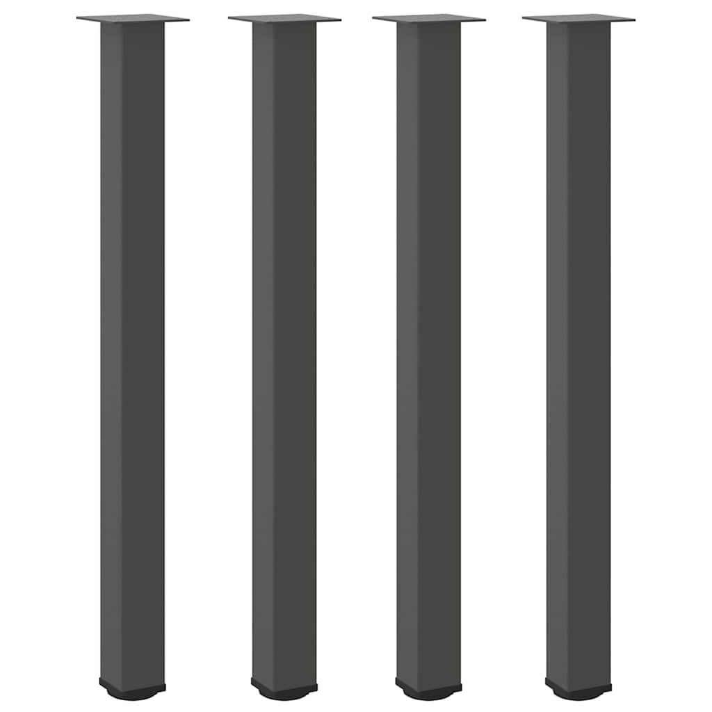 Bar Table Legs 4 pcs Anthracite 110-112 cm Steel