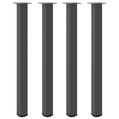 Bar Table Legs 4 pcs Anthracite 110-112 cm Steel