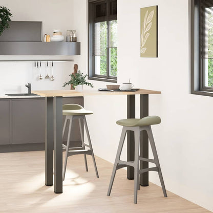 Bar Table Legs 4 pcs Anthracite 110-112 cm Steel