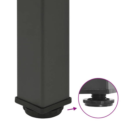 Bar Table Legs 4 pcs Anthracite 110-112 cm Steel