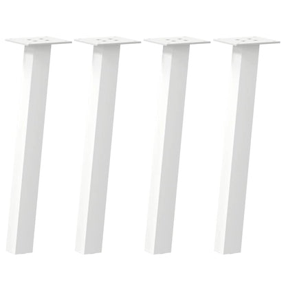 Coffee Table Legs 4 pcs White 42 cm Steel
