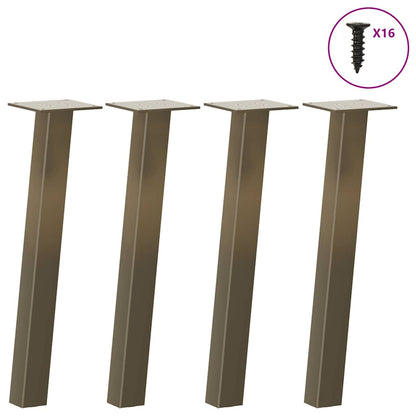 Coffee Table Legs 4 pcs Natural Steel 42 cm Steel