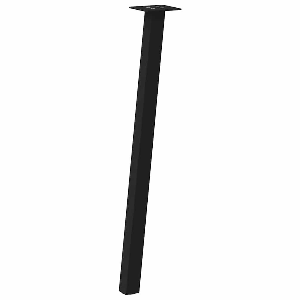 Console Table Legs 4 pcs Black 72 cm Steel