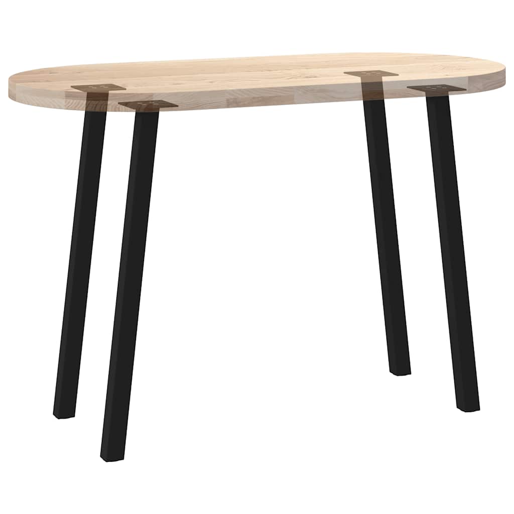Console Table Legs 4 pcs Black 72 cm Steel