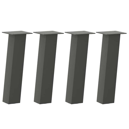 Coffee Table Legs 4 pcs Anthracite 30 cm Steel
