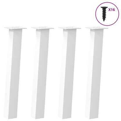 Console Table Legs 4 pcs White 72 cm Steel