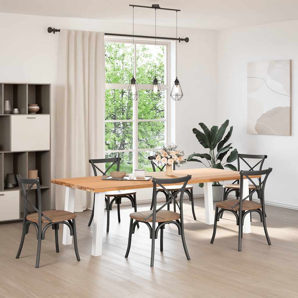 Console Table Legs 4 pcs White 72 cm Steel