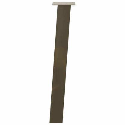 Console Table Legs 4 pcs Natural Steel 72 cm Steel