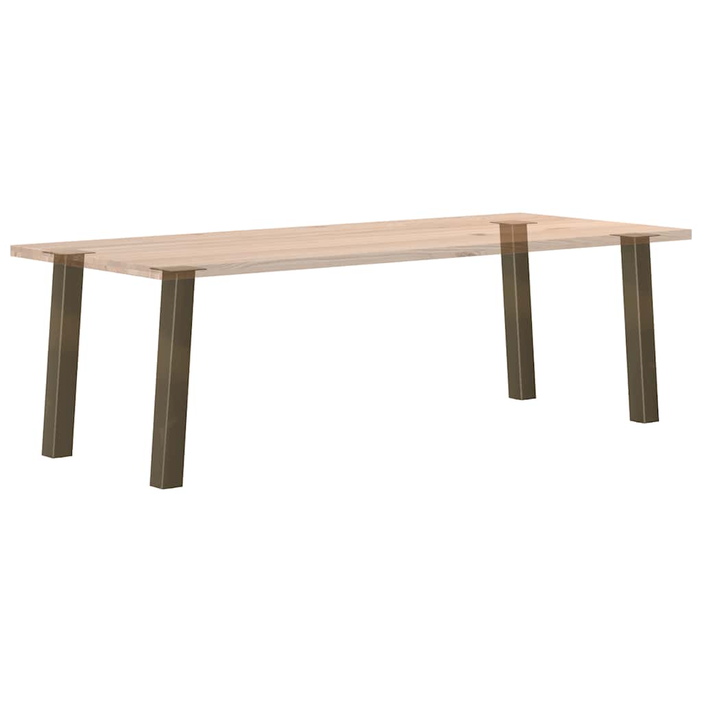 Console Table Legs 4 pcs Natural Steel 72 cm Steel