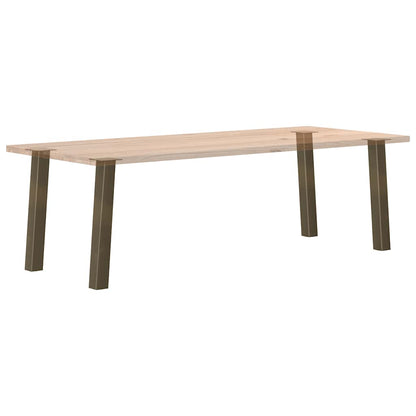 Console Table Legs 4 pcs Natural Steel 72 cm Steel