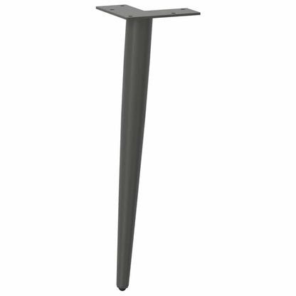 Coffee Table Legs Conical Shape 4 pcs Anthracite 30-31 cm Steel