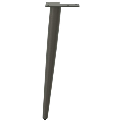 Coffee Table Legs Conical Shape 4 pcs Anthracite 30-31 cm Steel