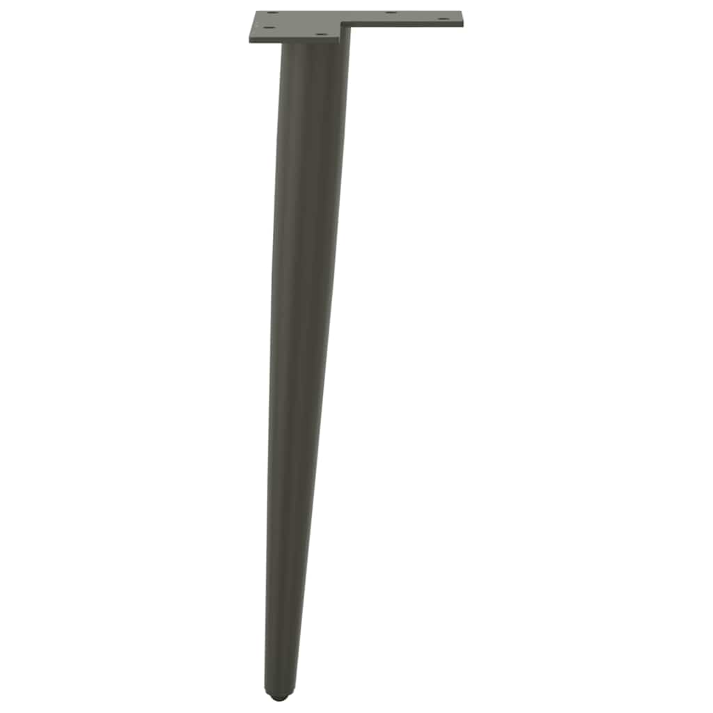 Coffee Table Legs Conical Shape 4 pcs Anthracite 30-31 cm Steel