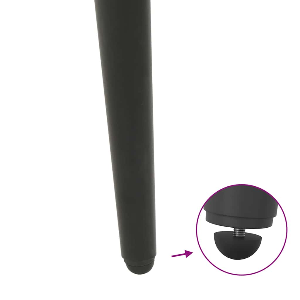 Coffee Table Legs Conical Shape 4 pcs Anthracite 30-31 cm Steel