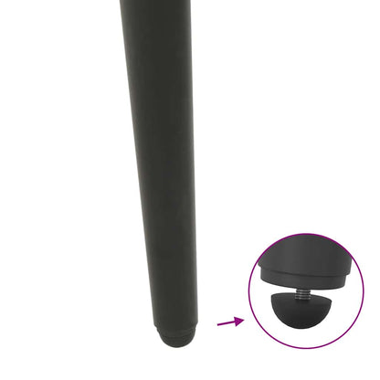 Coffee Table Legs Conical Shape 4 pcs Anthracite 30-31 cm Steel