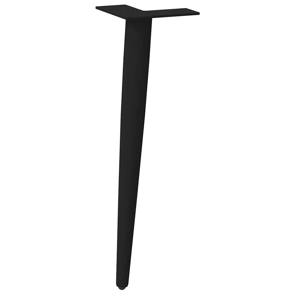 Coffee Table Legs Conical Shape 4 pcs Black 42-43 cm Steel
