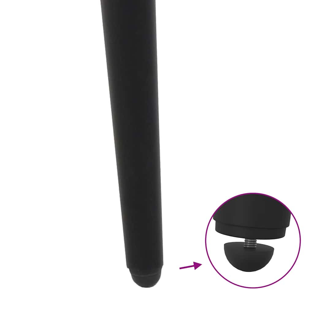 Coffee Table Legs Conical Shape 4 pcs Black 42-43 cm Steel