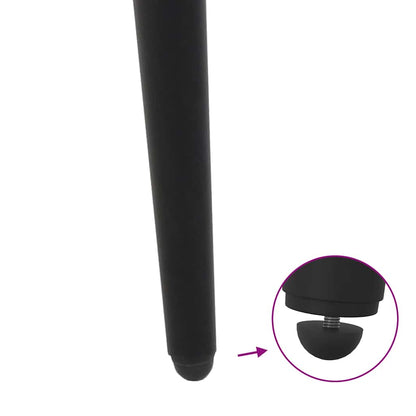 Coffee Table Legs Conical Shape 4 pcs Black 42-43 cm Steel