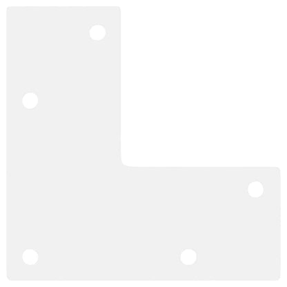 Coffee Table Legs Conical Shape 4 pcs White 42-43 cm Steel