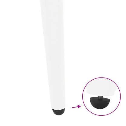 Coffee Table Legs Conical Shape 4 pcs White 42-43 cm Steel
