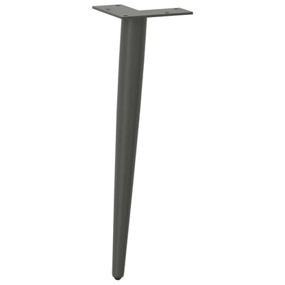 Coffee Table Legs Conical Shape 4 pcs Anthracite 42-43 cm Steel