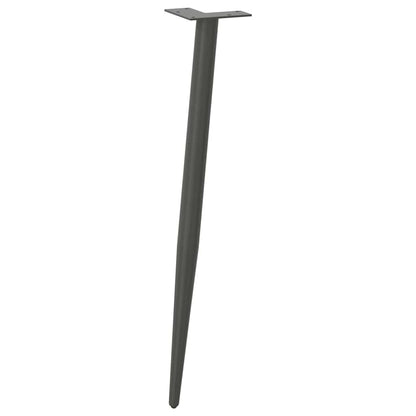 Console Table Legs Conical Shape 4 pcs Anthracite 72-73 cm Steel